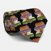 Cravate Arrêt tranquille en cours Bande dessinée Cartoon (Roulé)