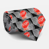 Cravate Arrêtez le signe (Roulé)