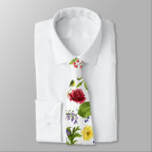 Cravate arrière - plan à fleurs doux (Attaché)
