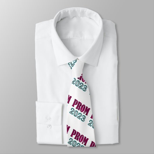 Cravate Arrière - plan blanc Prom 2023 (Attaché)