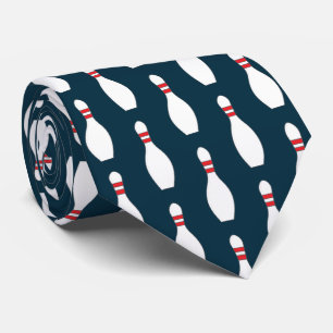 Cravate arrière - plan bleu Turquoise Motif de Bowling Pi