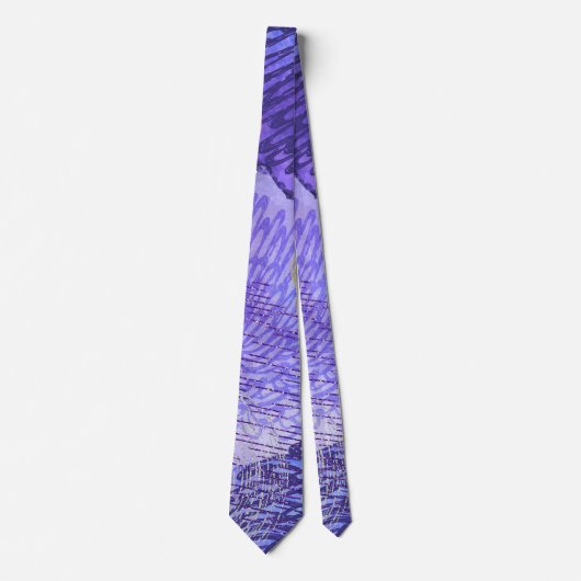 Cravate Arrière - plan d'aquarelle violet (Devant)