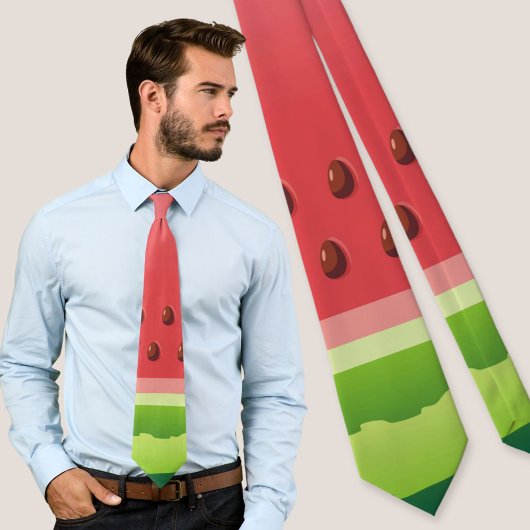 Cravate Arrière - plan de pastèque