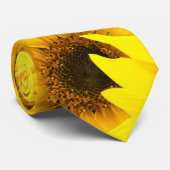 Cravate Arrière - plan de tournesols (Roulé)