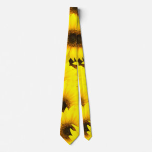Cravate Arrière - plan de tournesols