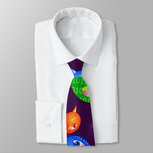 Cravate Arrière - plan de virus (Attaché)