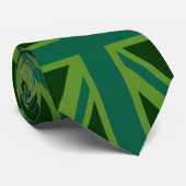 Cravate Arrière - plan du drapeau vert Turquoise Union Jac (Roulé)