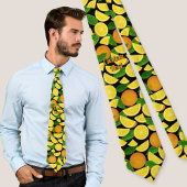 Cravate Arrière - plan orange