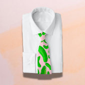 Cravate Arrière - plan rose des sachets verts