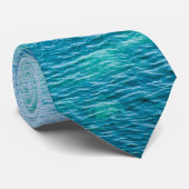 Cravate Arrière - plan turquoise de l'eau de mer (Roulé)