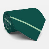 Cravate arrière - plan vert avec bandes diagonales minces (Roulé)