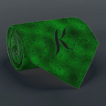 Cravate Arrière - plan vert monochromatique de lux<br><div class="desc">Arrière - plan de luxe monochromatique vert. Design cool moderne glam. monogramme facultatif.</div>
