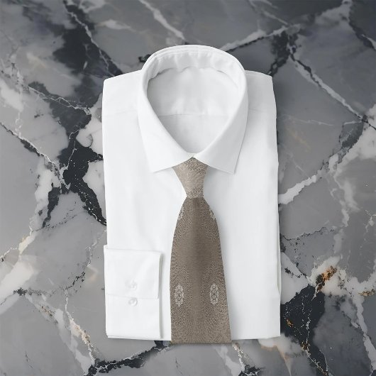 Cravate Art à motifs floraux de plage de sable