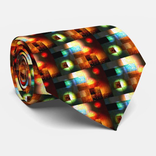 Cravate Art Abstrait (Roulé)