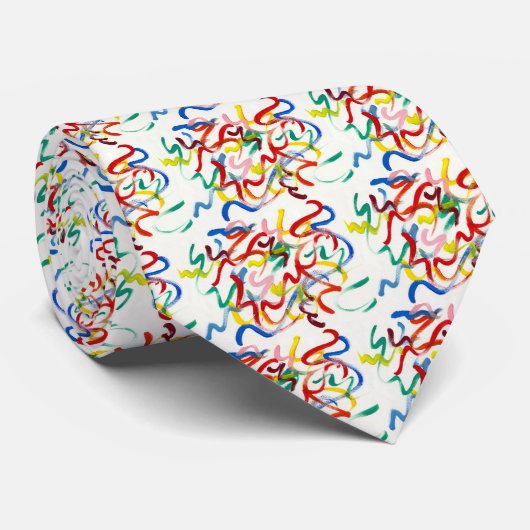 Cravate Art Abstrait (Roulé)