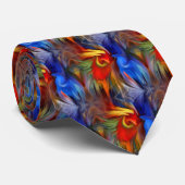 Cravate Art Abstrait coloré (Roulé)