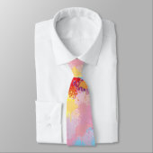 Cravate Art abstrait de coucher de soleil par ZMJ (Attaché)