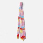 Cravate Art abstrait de coucher de soleil par ZMJ (Dos)