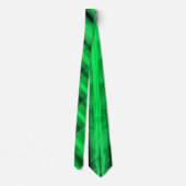 Cravate Art abstrait diagonal futuriste vert (Dos)