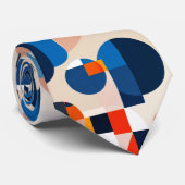 Cravate Art Abstrait géométrique du milieu du siècle scand (Roulé)