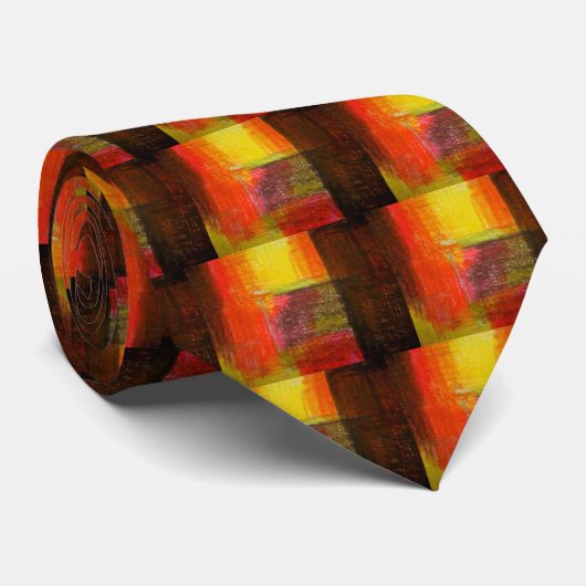 Cravate Art Abstrait moderne (Roulé)