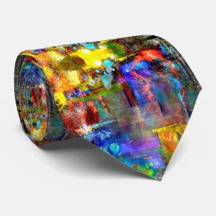 Cravate Art abstrait moderne et tendance
