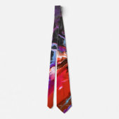 Cravate Art Abstrait Necktie Hommes unique (Dos)