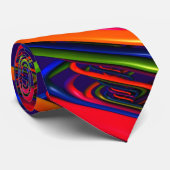 Cravate Art ADN Abstrait Courbe Hélice (Roulé)