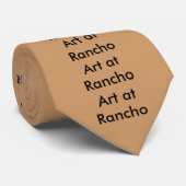 Cravate Art au ranch 2 (Roulé)