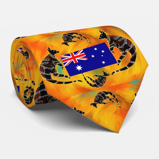 CRAVATE ART AUSTRALIEN (Roulé)
