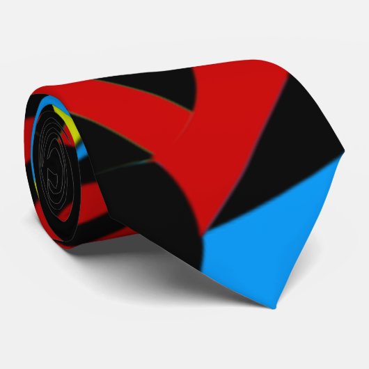 Cravate Art coloré Abstrait (Roulé)