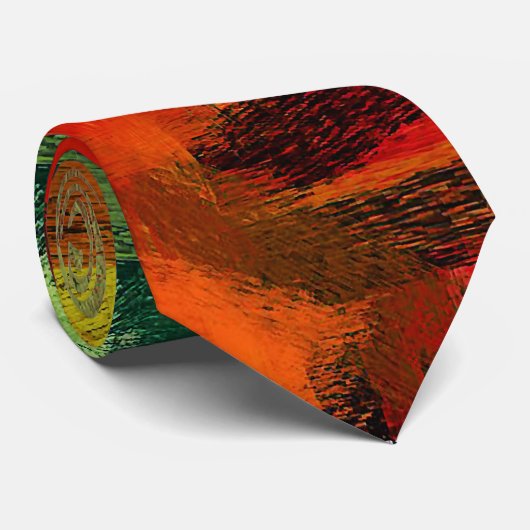 Cravate Art couleur Abstrait (Roulé)