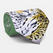 Cravate Art d'aquarelle de Jaguar (Roulé)