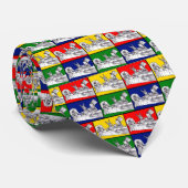 Cravate Art de bruit de thé (Roulé)