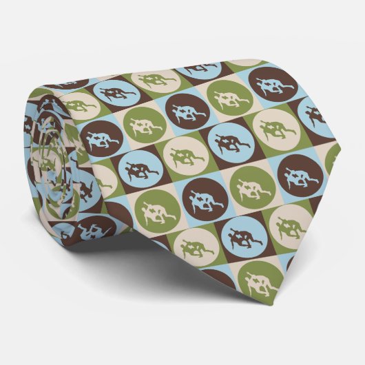 Cravate Art de bruit luttant (Roulé)