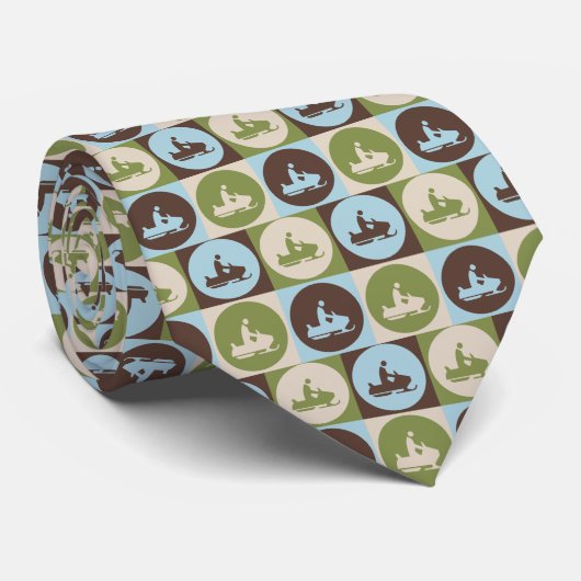 Cravate Art de bruit Snowmobiling (Roulé)