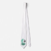 Cravate art de l'arbre vert scandinave simple moderne ment (Devant)