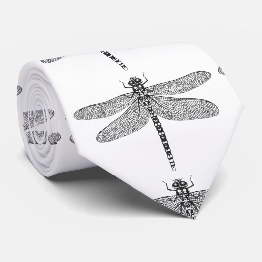 Cravate Art de libellule (Roulé)