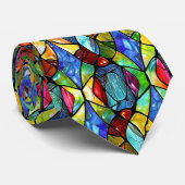Cravate Art de verre coloré créatif (Roulé)