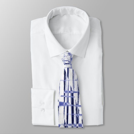 Cravate Art déco bleu (Attaché)