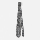 Cravate Art Déco Diamants Noir et Blanc (Devant)