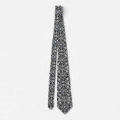 Cravate Art Déco Diamants Noir et Blanc (Dos)