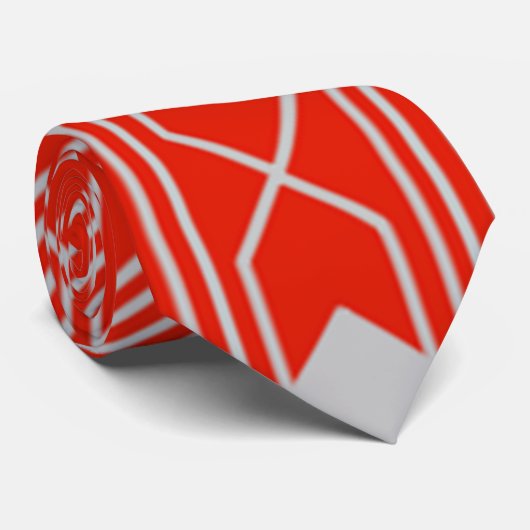 Cravate Art Deco Diamond Shapes and Lines (Roulé)