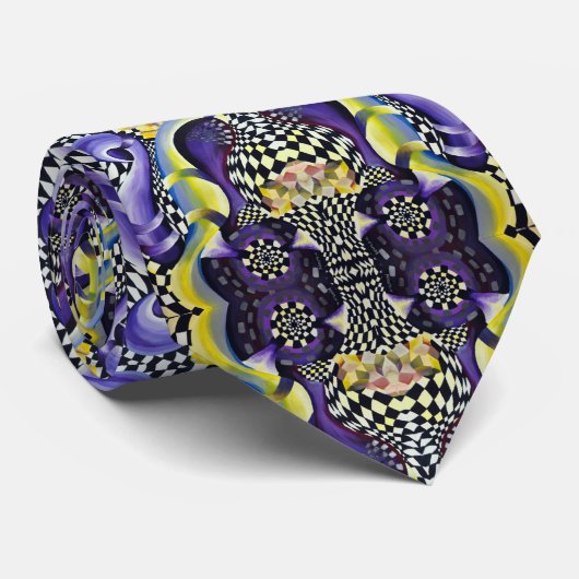 Cravate Art déco - Diffusion Abstraite (Roulé)