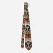 Cravate Art Déco Jazz Age Sunset Jukebox (Dos)