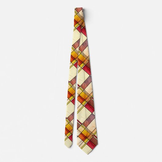 Cravate Art Déco Retro Grunge De Stijl En Verre La (Dos)