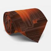 Cravate Art déco rouille (Roulé)