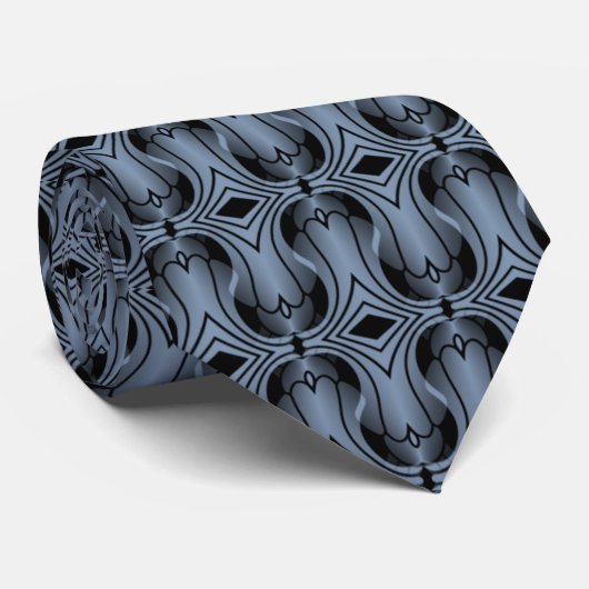 Cravate Art déco Ultramod, bleu clair (Roulé)