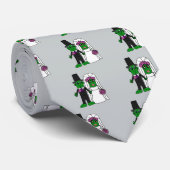 Cravate Art drôle de mariage de jeunes mariés de conserves (Roulé)