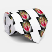 Cravate Art du coeur floral (Roulé)